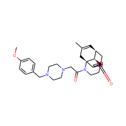 COc1ccc(CN2CCN(CC(=O)N3CCC[C@@H]4[C@H]5C=C(C)C[C@]43c3ccc(=O)[nH]c3C5)CC2)cc1 ZINC000028138026