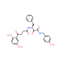 COc1ccc(CNC(=O)C(=O)[C@H](Cc2ccccc2)NC(=O)CCC(=O)c2cc(OC)ccc2OC)cc1 ZINC000044404872