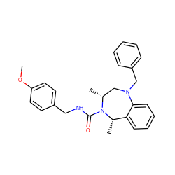 COc1ccc(CNC(=O)N2[C@@H](C)c3ccccc3N(Cc3ccccc3)C[C@H]2C)cc1 ZINC001772624631