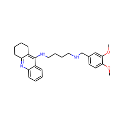 COc1ccc(CNCCCCNc2c3c(nc4ccccc24)CCCC3)cc1OC ZINC000071295913
