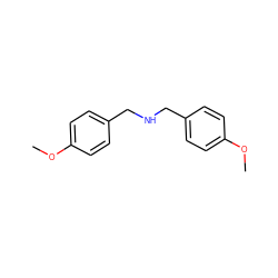 COc1ccc(CNCc2ccc(OC)cc2)cc1 ZINC000000110870