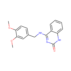 COc1ccc(CNc2nc(=O)[nH]c3ccccc23)cc1OC ZINC001772651123