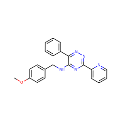 COc1ccc(CNc2nc(-c3ccccn3)nnc2-c2ccccc2)cc1 ZINC000095571463