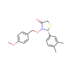 COc1ccc(CON2C(=O)CS[C@@H]2c2ccc(C)c(C)c2)cc1 ZINC000038149947