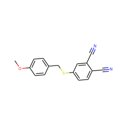 COc1ccc(CSc2ccc(C#N)c(C#N)c2)cc1 ZINC000095558558