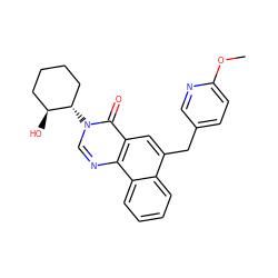 COc1ccc(Cc2cc3c(=O)n([C@H]4CCCC[C@@H]4O)cnc3c3ccccc23)cn1 ZINC000118809785