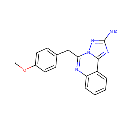 COc1ccc(Cc2nc3ccccc3c3nc(N)nn23)cc1 ZINC000116236640