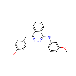 COc1ccc(Cc2nnc(Nc3cccc(OC)c3)c3ccccc23)cc1 ZINC000653737654