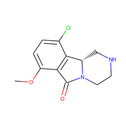 COc1ccc(Cl)c2c1C(=O)N1CCNC[C@@H]21 ZINC000028604302