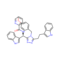 COc1ccc(Cn2c(CCc3c[nH]c4ccccc34)nnc2[C@H](NC(=O)c2ccccn2)c2c[nH]c3ccccc23)cc1 ZINC000028973064