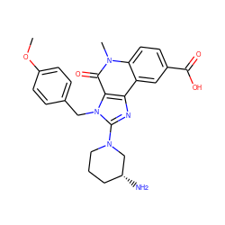 COc1ccc(Cn2c(N3CCC[C@@H](N)C3)nc3c4cc(C(=O)O)ccc4n(C)c(=O)c32)cc1 ZINC000095560117