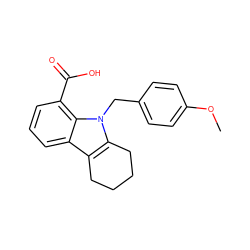 COc1ccc(Cn2c3c(c4cccc(C(=O)O)c42)CCCC3)cc1 ZINC000040827650