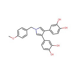 COc1ccc(Cn2cc(-c3ccc(O)c(O)c3)c(-c3ccc(O)c(O)c3)c2)cc1 ZINC001772617151