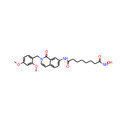 COc1ccc(Cn2ccc3ccc(NC(=O)CCCCCCC(=O)NO)cc3c2=O)c(OC)c1 ZINC000473087665