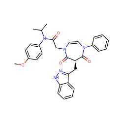 COc1ccc(N(C(=O)CN2C=CN(c3ccccc3)C(=O)[C@@H](Cc3n[nH]c4ccccc34)C2=O)C(C)C)cc1 ZINC000049762100