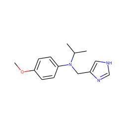 COc1ccc(N(Cc2c[nH]cn2)C(C)C)cc1 ZINC000095561872