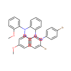 COc1ccc(N(Nc2ccc(Br)cc2)c2ccccc2N(Nc2ccc(Br)cc2)c2ccccc2OC)cc1 ZINC001772584629