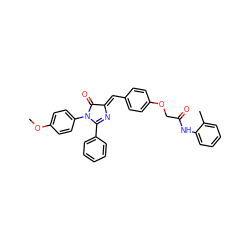 COc1ccc(N2C(=O)/C(=C/c3ccc(OCC(=O)Nc4ccccc4C)cc3)N=C2c2ccccc2)cc1 ZINC000473115919