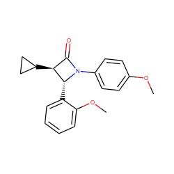 COc1ccc(N2C(=O)[C@H](C3CC3)[C@H]2c2ccccc2OC)cc1 ZINC000169324267