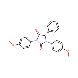 COc1ccc(N2C(=O)[C@H](c3ccccc3)N(c3ccc(OC)cc3)C2=O)cc1 ZINC000013680144