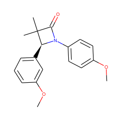 COc1ccc(N2C(=O)C(C)(C)[C@@H]2c2cccc(OC)c2)cc1 ZINC000169324215