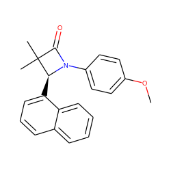 COc1ccc(N2C(=O)C(C)(C)[C@@H]2c2cccc3ccccc23)cc1 ZINC000169324230