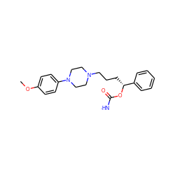 COc1ccc(N2CCN(CCC[C@@H](OC([NH])=O)c3ccccc3)CC2)cc1 ZINC001772625900