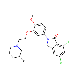 COc1ccc(N2Cc3cc(Cl)cc(Cl)c3C2=O)cc1OCCN1CCC[C@@H](C)C1 ZINC000028819834