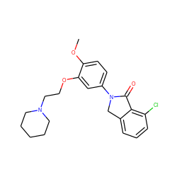 COc1ccc(N2Cc3cccc(Cl)c3C2=O)cc1OCCN1CCCCC1 ZINC000028819741