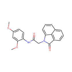 COc1ccc(NC(=O)CN2C(=O)c3cccc4cccc2c34)c(OC)c1 ZINC000000798486