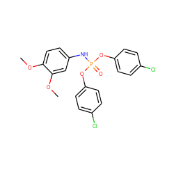 COc1ccc(NP(=O)(Oc2ccc(Cl)cc2)Oc2ccc(Cl)cc2)cc1OC ZINC000002963460