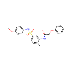 COc1ccc(NS(=O)(=O)c2ccc(C)c(NC(=O)COc3ccccc3)c2)cc1 ZINC000015703733