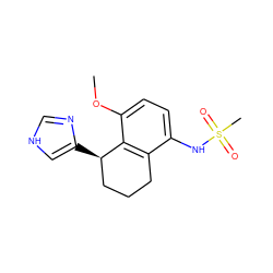 COc1ccc(NS(C)(=O)=O)c2c1[C@H](c1c[nH]cn1)CCC2 ZINC000013580207