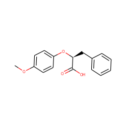 COc1ccc(O[C@@H](Cc2ccccc2)C(=O)O)cc1 ZINC000013671691