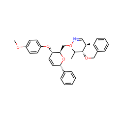 COc1ccc(O[C@H]2C=C[C@@H](c3ccccc3)O[C@@H]2CO/N=C\[C@@H](C)[C@H](OCc2ccccc2)C(C)C)cc1 ZINC000008035738