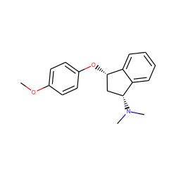 COc1ccc(O[C@H]2C[C@@H](N(C)C)c3ccccc32)cc1 ZINC000045495496