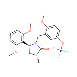 COc1ccc(OC(F)(F)F)cc1CN1C(=O)[C@H](C)C[C@H]1c1c(OC)cccc1OC ZINC000167854037