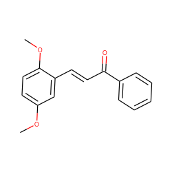 COc1ccc(OC)c(/C=C/C(=O)c2ccccc2)c1 ZINC000005879857