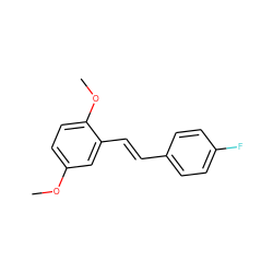 COc1ccc(OC)c(/C=C/c2ccc(F)cc2)c1 ZINC001772612581