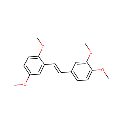 COc1ccc(OC)c(/C=C/c2ccc(OC)c(OC)c2)c1 ZINC000103297529