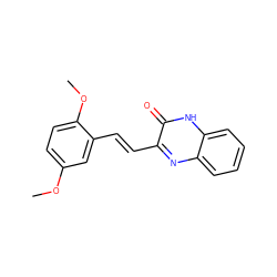 COc1ccc(OC)c(/C=C/c2nc3ccccc3[nH]c2=O)c1 ZINC000007738738