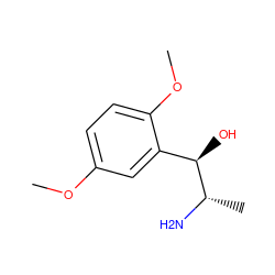 COc1ccc(OC)c([C@@H](O)[C@H](C)N)c1 ZINC000000057406