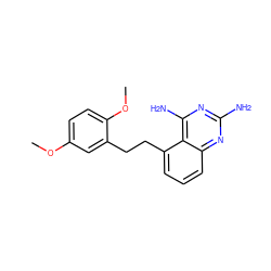 COc1ccc(OC)c(CCc2cccc3nc(N)nc(N)c23)c1 ZINC000013740538