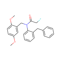 COc1ccc(OC)c(CN(C(=O)CF)c2ccccc2Cc2ccccc2)c1 ZINC000084689774