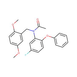 COc1ccc(OC)c(CN(C(C)=O)c2cc(F)ccc2Oc2ccccc2)c1 ZINC000000591057