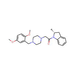 COc1ccc(OC)c(CN2CCN(CC(=O)N3c4ccccc4C[C@H]3C)CC2)c1 ZINC000022933917