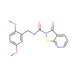 COc1ccc(OC)c(CNC(=O)n2sc3ncccc3c2=O)c1 ZINC000169711329