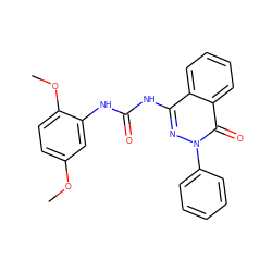 COc1ccc(OC)c(NC(=O)Nc2nn(-c3ccccc3)c(=O)c3ccccc23)c1 ZINC000071317304