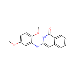 COc1ccc(OC)c(Nc2cc3ccccc3c(=O)[nH]2)c1 ZINC000015952497