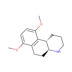 COc1ccc(OC)c2c1CC[C@@H]1NCCC[C@@H]21 ZINC000029220540